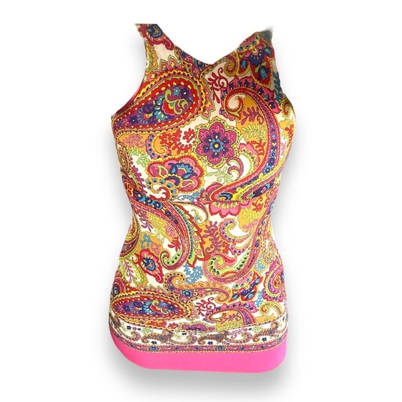 Dolce & Gabbana Paisley Colorful Sleeveless Summer Shift dress - Picture 3 of 11